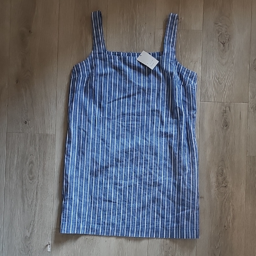 A New Day Blue and White Striped Dress